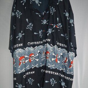 Men pirate shirt size 3XL Gasparilla water resistant